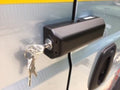 VAN DOOR LOCK SINGLES BLACK WITH 2 KEYS