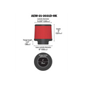 AEM Dryflow 3in. X 5in. Round Tapered Air Filter