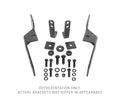 RC2 & RC2 LR Bull Bar Mounting Bracket Kit Only Textured Black 2019-2021 Silverado 1500 2022-2022 Silverado 1500 LTD Go Rhino