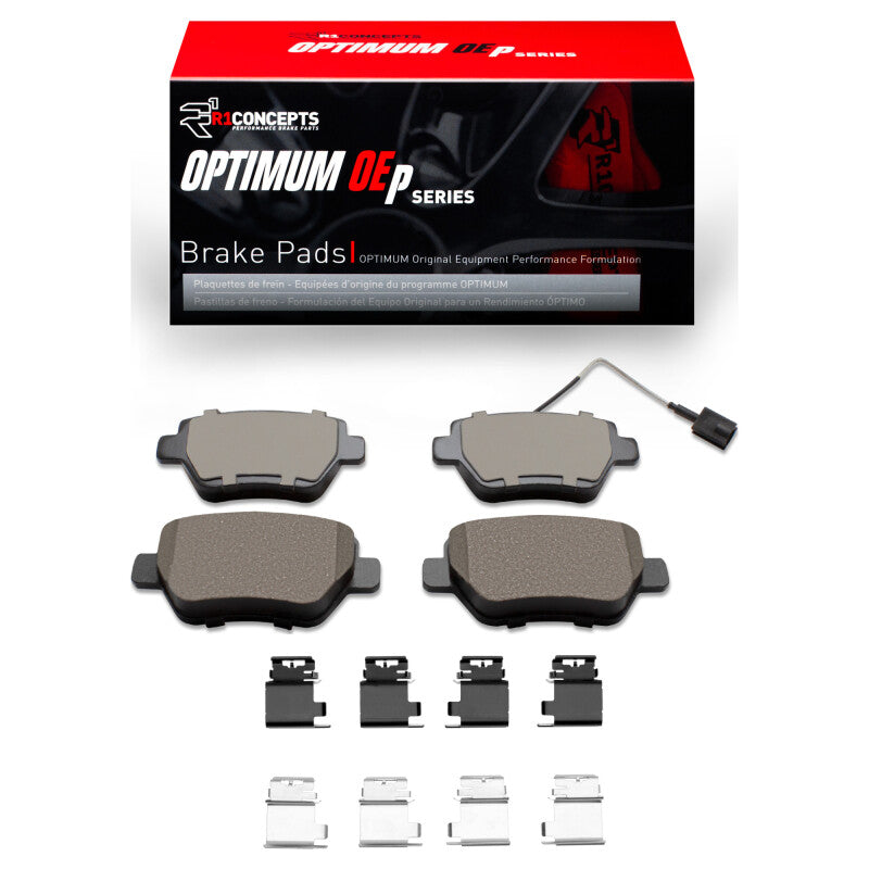 R1 2014-2016 Maserati Ghibli Rear R1 Optimum OE Pads & Hardware Kit