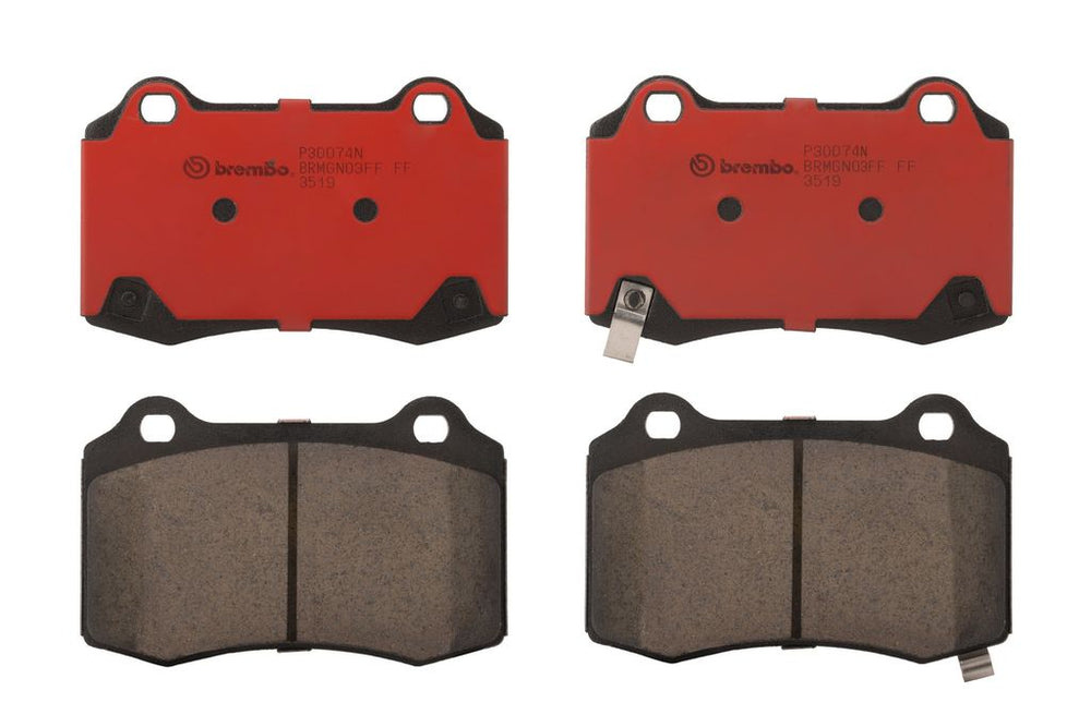 Brembo 12-17 Jeep Grand Cherokee/12-18 Tesla S Rear Premium NAO Ceramic OE Equivalent Pad