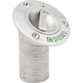 SS 30 ANGLD WTR DCK FILL, 1/4 TURN