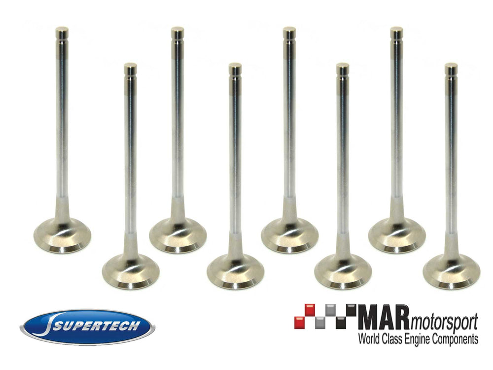 Supertech Ford Ecoboost 2.3L Inconel Hollow Sodium Filled Flat Face Exhaust Valve - Single