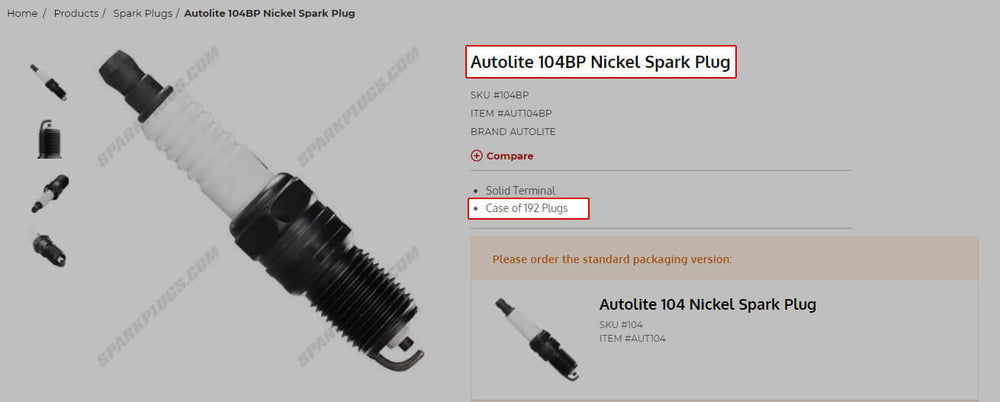 Autolite auto part