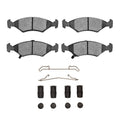 R1 94-00 Kia Sephia Front Euro Ceramic Brake Pads and Hardware Kit