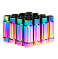 BLOX Racing 12-Sided P17 Tuner Lug Nuts 12x1.25 - Red Steel - Set of 16