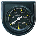Autometer AutoGage 1 1/2in Mechanical 280 Deg Water Temp Gauge - Black