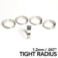 Ticon Industries 2.5in 45 Degree 1.26D/3.15in CLR TR 1.2mm/.047in Wall Titanium Pie Cuts - 5pk