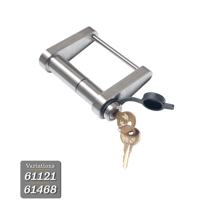 TRAILER LATCH LOCK FOR DEMCO EZ LATCH 2IN BALL COUPLER CAST MODEL ONLY DOES NOT FIT STAMPED MODEL