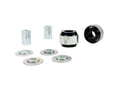 Control arm - lower inner rear bushing 2 Shell Bushings 2 Tubes 4 Washers Install Guide Grease