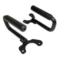 Grab Handle Set 1997-2006 Jeep TJ Wrangler 2 Steel Handles w/Rubberized Plastic Grips Front And Rear Black RT Off Road