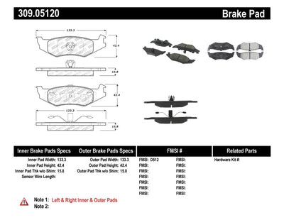 DFC 08-11 Ford Focus Front 5000 Advanced Ceramic Brake Pads