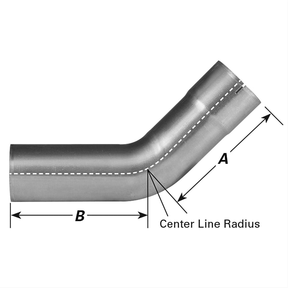 ELBOW 45 DEGREE 5IN DIA. IDOD 7IN 7IN LGTH 8IN CLR ALUMINIZED