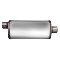 4.00INX9.00INX18.00IN OFFSET/CENTER FLOW II SS MUFFLER 3.00IN ID / 3.00IN OD
