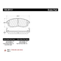PosiQuiet 10-14 Nissan Cube Front Brake Pads