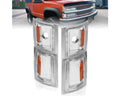 ANZO 1994-1998 Chevrolet Blazer Corner Lights Clear Lens w/ Amber Reflector