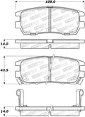 Street Brake Pads w/Shims and Hardware