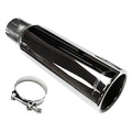 JBA 2.5in x 3.5in x 15in Polished Chrome Tip - Clamp On