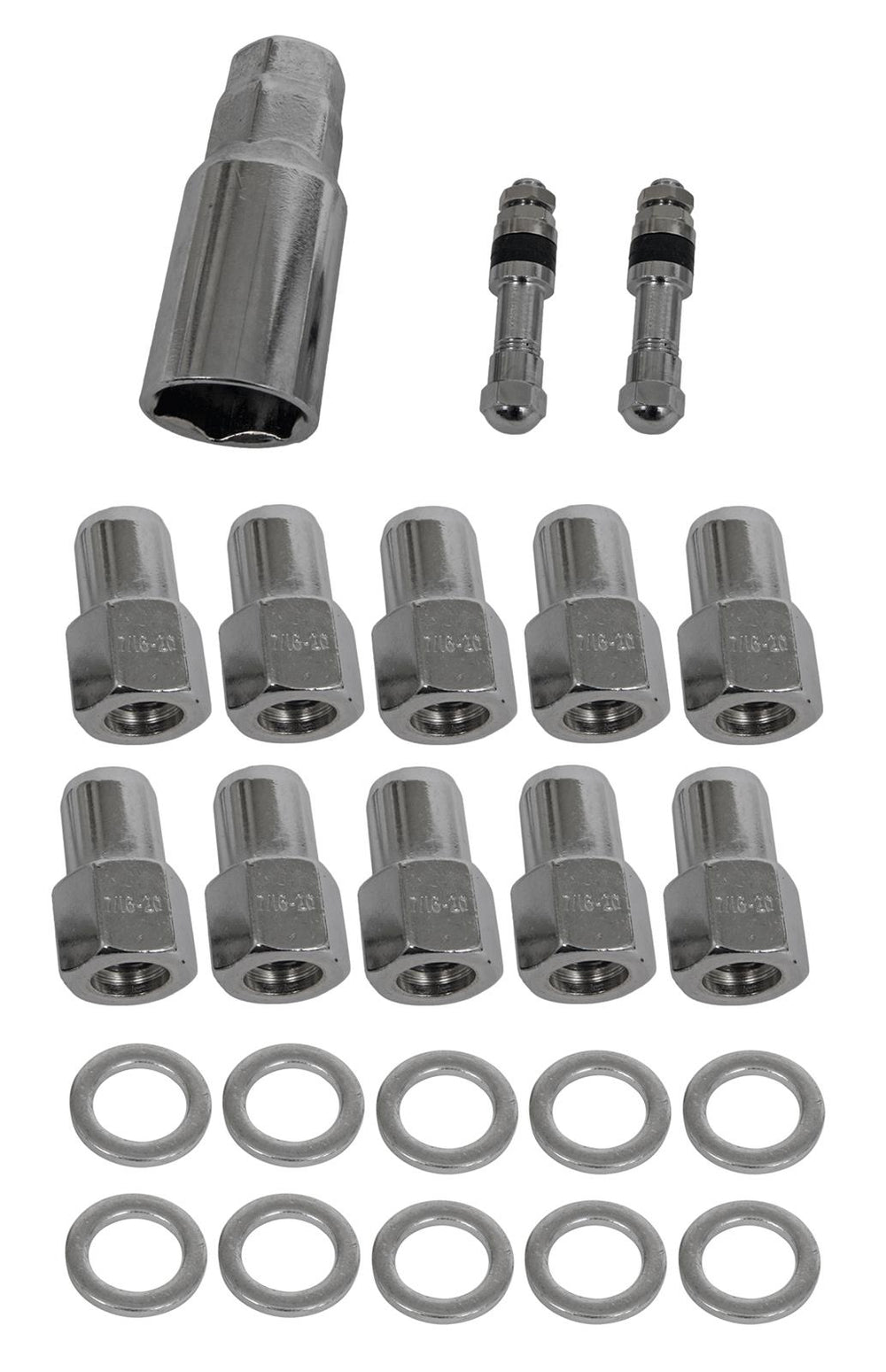 Race Star Pro Forged Lug Kit 7/16in. Closed .50in. Shank 13/16in. Head (1.063in. Washer) - Set of 10