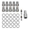Race Star Pro Forged Lug Kit 1/2in. Open .50in. Shank 13/16in. Head (1.063in.OD Washer) - Set of 10