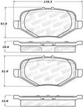 Street Brake Pads w/Shims and Hardware