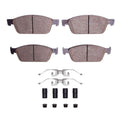 R1 13-23 Lincoln Mkc Front Semi Met Brake Pads and Hardware Kit