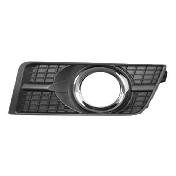 LH FRONT BUMPER INSERT FOG LMP BEZEL W/ FOG LMPS CHR DK GRY SRX 1016
