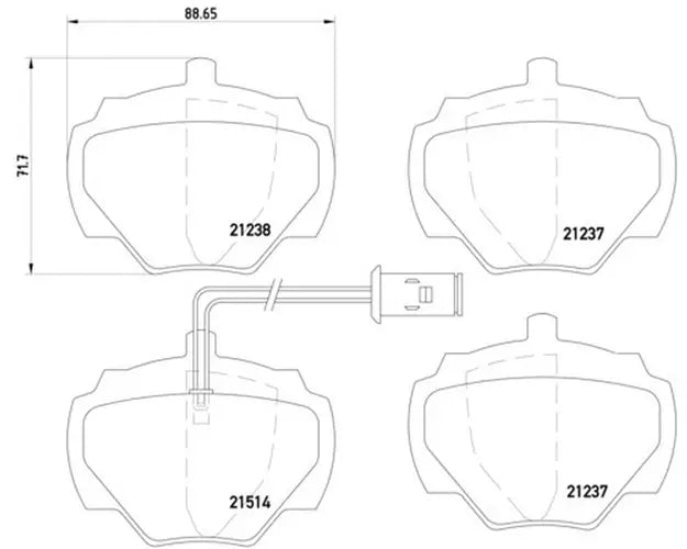 BRAKE PAD SET DISC BRAKE