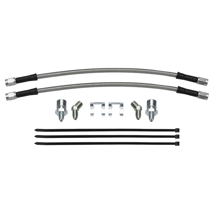 Wilwood 89-98 Nissan 240SX / 89-02 Nissan Skyline Rear Flexline Kit (M10x1.0 to 1/8-27)