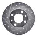 R1 66-92 Bertone X-1/9 Rear Left Front Left Drilled & Slotted Silver Brake Rotor
