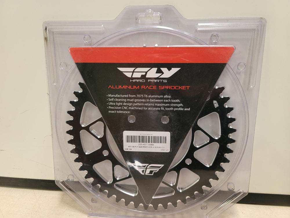 Vortex Racing Aluminum Rear Sprocket 520 49 Tooth- Silver