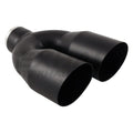 Black Powder Coated Dual 3.50IN Angle Cut; i.d. 2.25IN