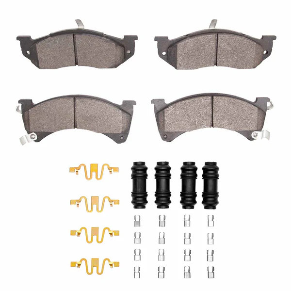 R1 88-90 Dodge Dynasty Front Ceramic Brake Pads and Hardware Kit
