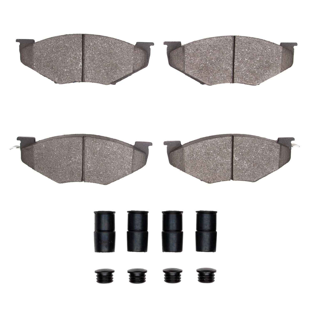 R1 87-88 Plymouth Grand Voyager Front Ceramic Brake Pads and Hardware Kit