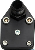 Moroso Chevrolet Small Block Fuel Pump Block-Off Plate w/Fitting - Billet Aluminum