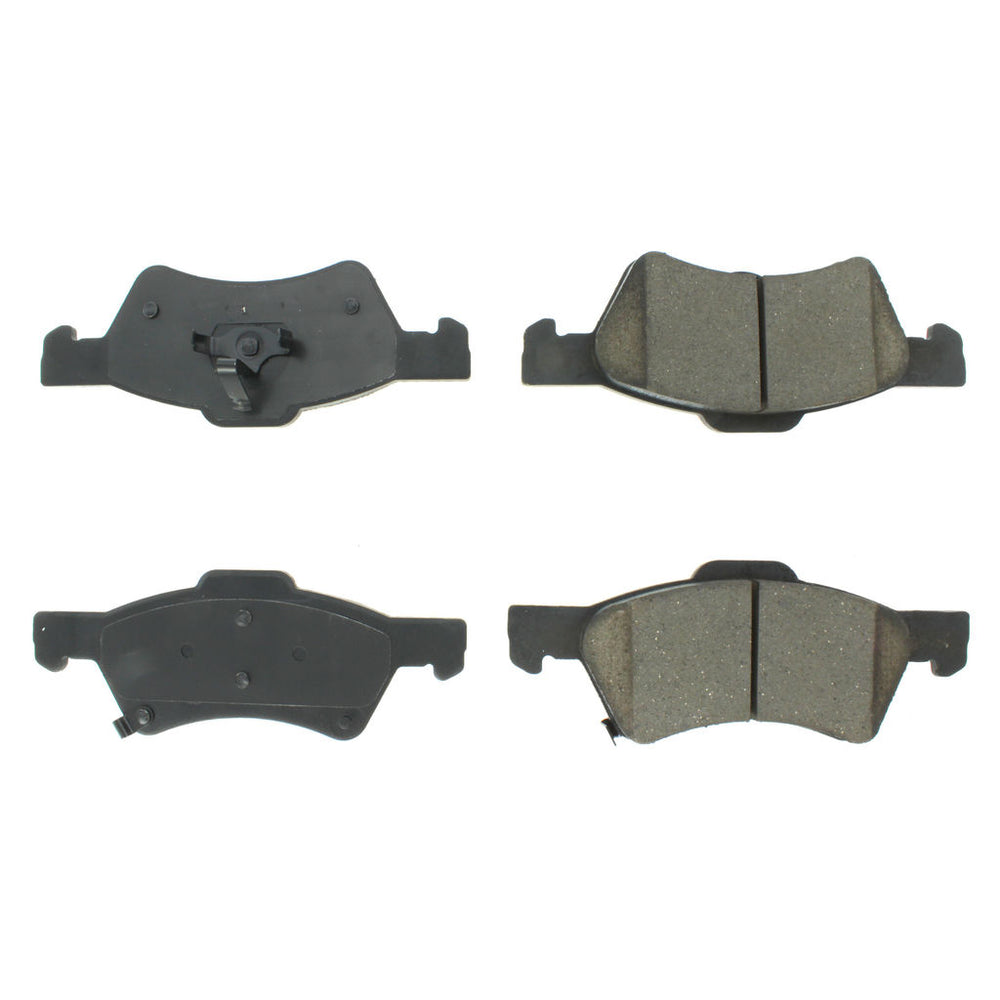 Centric Posi-Quiet Semi-Metallic Brake Pads w/Hardware - Front