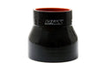 HPS Performance 2.5 - 3.75 ID 3 Long High Temp 4-ply Reinforced Silicone Reducer Coupler Hose Black (63mm - 95mm ID 76mm Length)
