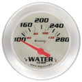 2-5/8 Dia Water Temp Gauge Silver  100-280