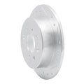 DFC 88-01 Acura INTEGRA Rear Right Drilled & Slotted Silver Brake Rotor