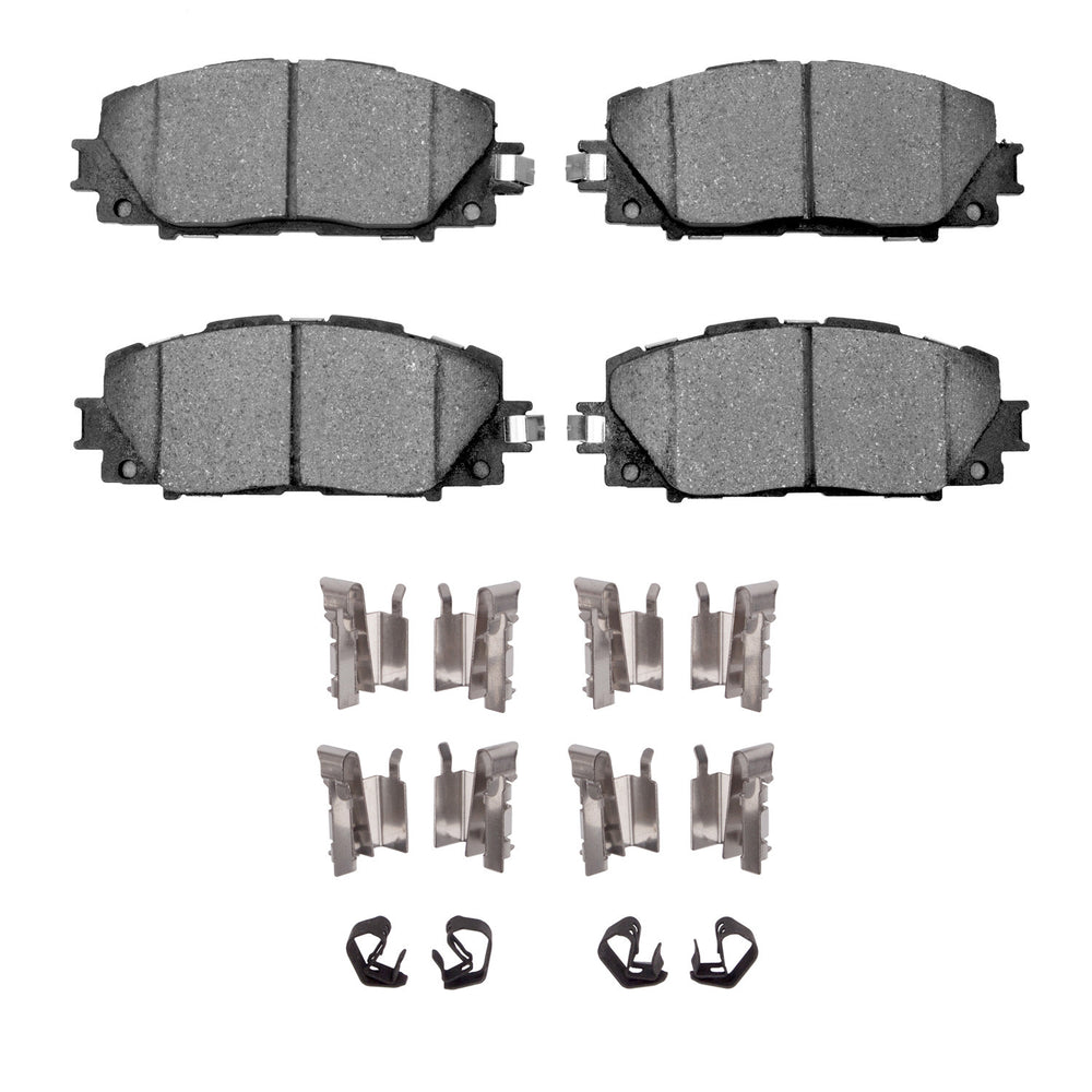 R1 16-22 Toyota Prius Prime Front Optimum OE Brake Pads & Hardware Kit
