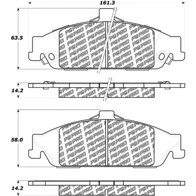 Stoptech PQ Pro Brake Pads Front Chevrolet Oldsmobile Pontiac Alero Classic Cutlass Grand Am M