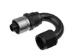 16 AN 180 DEGREE CRIMP STYLE HOSE END BLACK