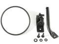 Rugged Ridge 97-18 Jeep Wrangler Textured Black Round Stubby Trail Mirror