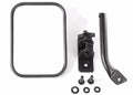 Rugged Ridge 97-18 Jeep Wrangler Textured Black Rectangluar Stubby Trail Mirror