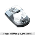 Ford 17-23 Superduty (1-Piece Single Cab Light) Clear Cab Roof Light Lens with 2-Way Forward Rear Facing White ULTRA High-Power LEDs - 1-Piece Single Cab Light ONLY
