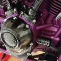 NAMZ 2017+ Harley Milwaukee-Eight NOS Horizontal Milled Black Anodized Oil Sending Unit Cover