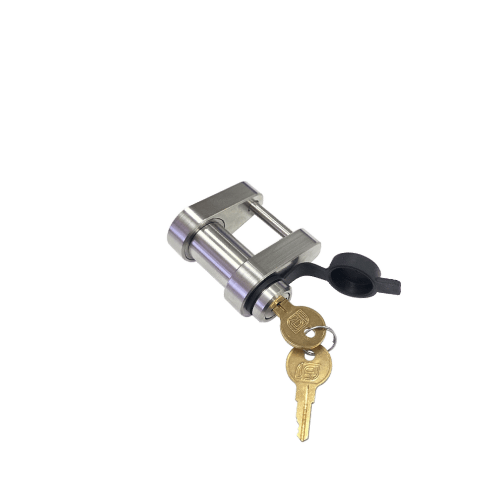 TRAILER LATCH LOCK FOR 11/8IN TRAILER COUPLER LATCH STAINLESS STEEL