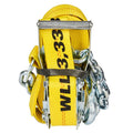 27FT X 2IN RATCHET TIEDOWN W/CHAIN ENDS & GRAB HOOK 3333 LBS WLL (10000 LBS.