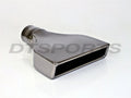 BLACK CHROME 1PC CAMARO TOOLING TIP 2.25IN ID / 8.00IN X 2.00IN OD