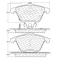 PosiQuiet 06-07 Mazdaspeed 6 Front Ceramic Brake Pads